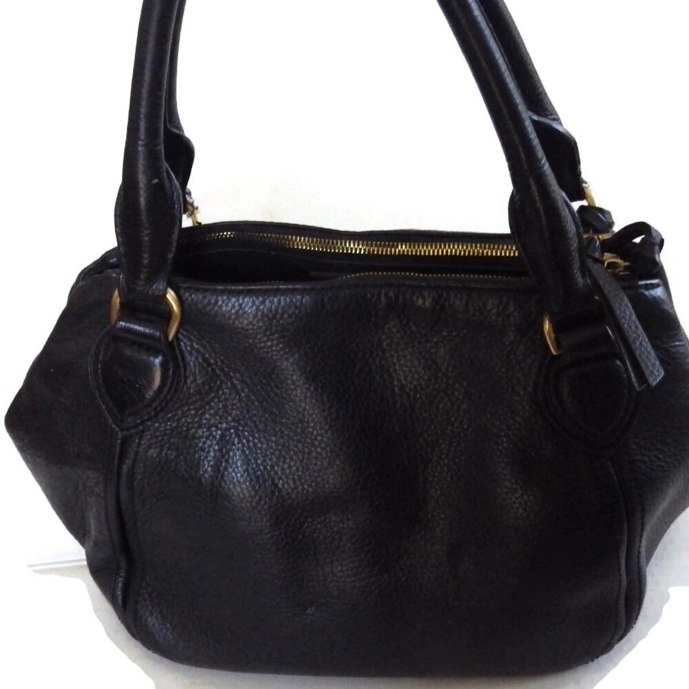 Quality J. Crew Handbag/ Soft Black Pebbled Leather/ Tassel/ Mint with Tag
